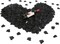 0.9LB Black Rose Petals, 5000 Pcs Black Fake Flowers Petals for Weddings,Flower Petals for Romantic Night for Him Set,Faux Silk Rose Petals for Valentine's Day Decorations(2.3'')